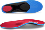 Orthotics Arch Support Metatarsalgia Insoles - Mortons Neuroma Inserts Relief Ball of Foot Pain - Orthopedic Insoles for Flat Feet - Shoe Inserts for Plantar Fasciitis (Red M)