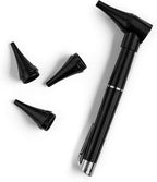 PrimaCare DL-4112 Mini Diagnostic Otoscope Kit with High Resolution LED Ear Light, Medical LED Pocket Clip Otoscope for Nurse, Student, Doctors EMT, 3 Sized Speculas