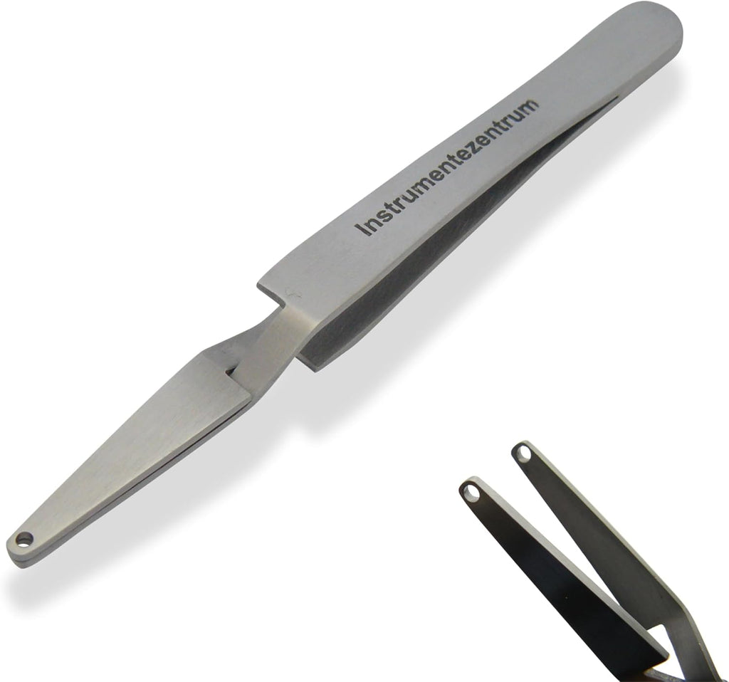 Piercing Ball Grabber Tool - for Small Balls 2mm or larger - Self-Retaining - Stainless Steel - Ball Holder Tweezers T1 - Piercing Tools for Changing Jewelry