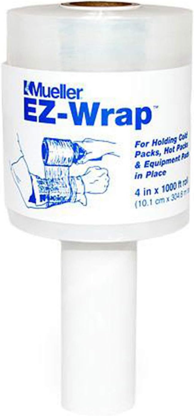 Mueller EZ-Wrap Cold Pack Plastic Wrap with Handle: 4 in. x 1000 ft. (Clear)