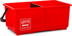 Griot's Garage Ultimate Wash Bucket II for Vehicle Cleaning, Detailing, Car Washing with Built-in Measuring Cups and Removable Divider, Large 6 Gallon Capacity