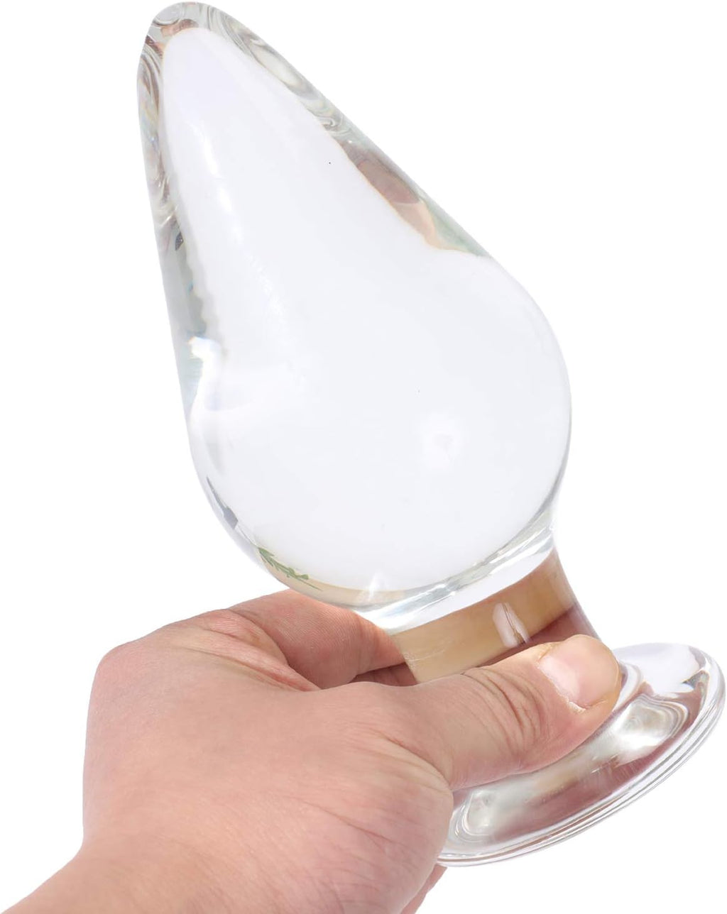 Huge Head Glass Butt Plug Crystal Anal Plug Bum Bomb Plug Trainer Anal Expander Training Sex Toy (XL)
