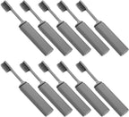 Didiseaon 10pcs Portable Toothbrush Soft Bristles Dustproof Travel Toothbrushes for Camping Hiking and Everyday Use Elegant Compact Design