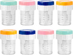 Lamoutor 8Pcs Manually Contact Lens Washer Cleaner Plastic Lens Cleaner Case Random Color