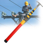 High Voltage Insulated Rescue Hook - Commercial Portable Hot Stick, Retractable Design for Electricians and Lineman