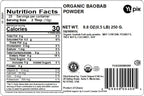 Yupik Organic Baobab Powder 8.8 oz, USDA Certified, Non-GMO, Vegan, Gluten-Free, Kosher, High in Fiber, Tart Superfood for Smoothies, Juices & Baking