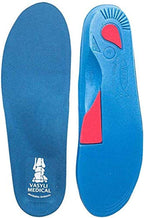 Vasyli Custom Full Length Insoles, Blue, X-Large, Heel Grid Reduces Slippage, Medium Density, Biomechanical Control, Effective Pain Relief, Treats Pronation, Built-In Rearfoot Varus Angle