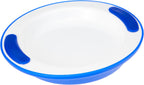 NRS Healthcare Blue/White Soft Grip Keep Warm Thermo Plate
