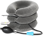 Cervical Traction Device – Inflatable & Adjustable Neck Stretcher Pillow for Instant Neck Traction Pain Relief – Neck Decompression Devices for Home Use