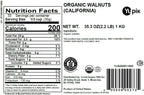 Yupik Organic Raw California Walnuts, Halves, 2.2 lb (35.2 oz), Kosher, Gluten-Free, Non-GMO, Vegan, Half Nuts, Unsalted, Unroasted, Source of Omegas, Healthy Snacks, Ideal for Baking & Cooking