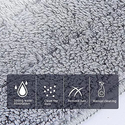 Mop Pads 32 inch Replacement 6 Pack Replacement Refills Washable Microfiber Pads Commercial Reusable Refill Fit for Most Flat Mop Frame
