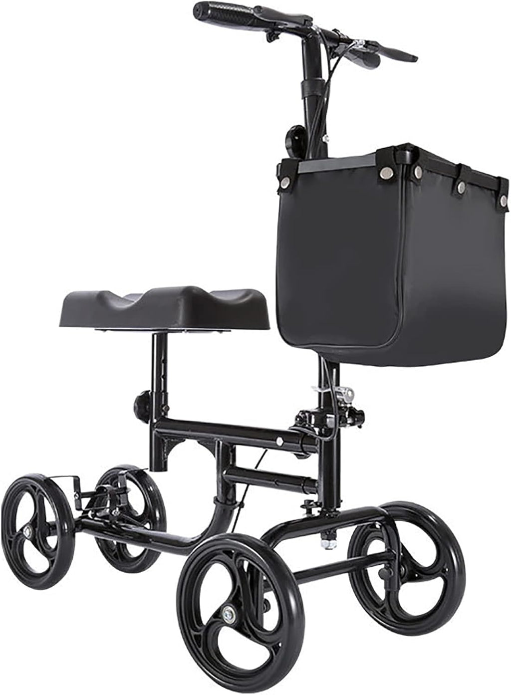 Knee Walker Scooter, Steerable Knee Walker Foot Injury Compact Crutch Replacement, Foldable and Adjustable, Post-op Recovery, Better Alternative to Crutches for Di(
