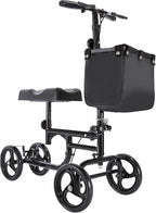 Knee Walker Scooter, Steerable Knee Walker Foot Injury Compact Crutch Replacement, Foldable and Adjustable, Post-op Recovery, Better Alternative to Crutches for Di(