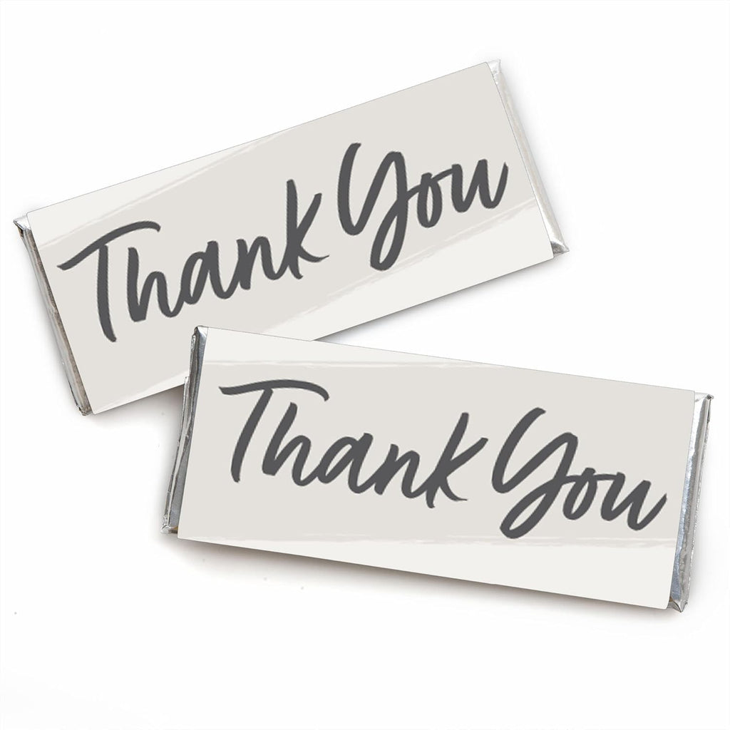 Big Dot of Happiness Champagne Elegantly Simple - Candy Bar Wrapper Guest Party Favors - Set of 24