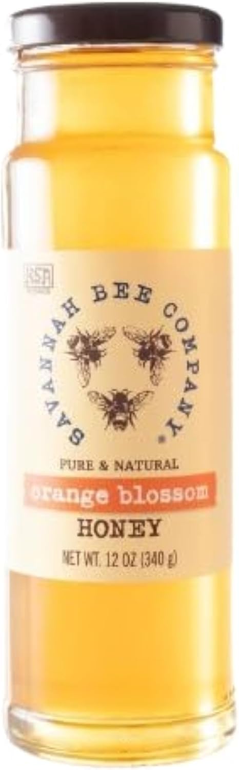 Savannah Bee Company Honey - Pure, Natural, Organic Raw Honey (12.00 Ounce (Pack of 1), Orange Blossom)