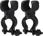 Waziaqoc 2 Pcs Cane Holder for Walker Accessories, Black Universal Crutches Stick, Walking Stick Cane Drive Rollator Electric Wheelchairs Walking Cane Holder