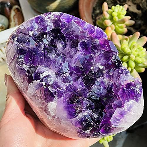 Natural Amethyst Geode Quartz Cluster Crystal Specimen Energy-1000g