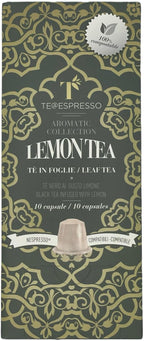 Te@Espresso Lemon Tea Capsules Compatible with Nespresso Machines (Original Line) 10 Capsules per Box Made in Italy