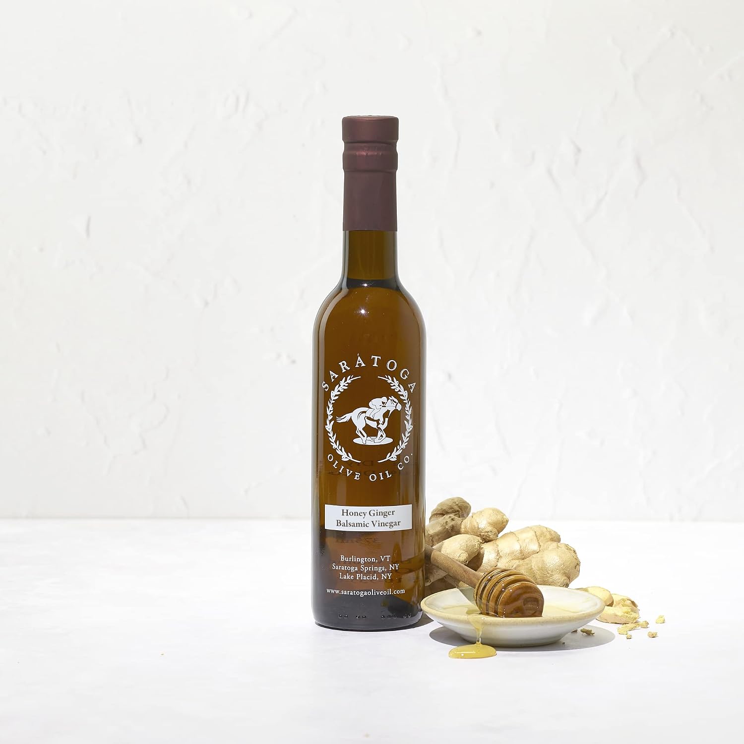 Saratoga Olive Oil Company Honey Ginger White Balsamic Vinegar 200ml (6.8oz)