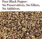 The Spice Way Ground Black Pepper - 8 oz Fine Ground Pepper - Black Pepper Powder used for Steak, Eggs, Chicken and More - Black Pepper Ground for Cooking- Fine Ground Black Pepper Pantry Staple