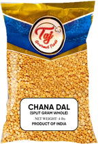 TAJ Premium Indian Chana Dal, Split Desi Chickpeas (4-Pounds (NEW))
