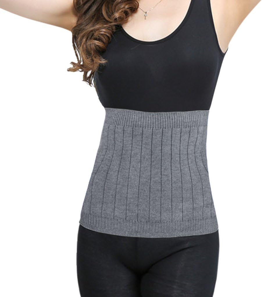 FakeFace Men Women Warm Cashmere Waist Warmer Kidney Binder Supports Thermal Waistband Stomach Back Warming Brace Band