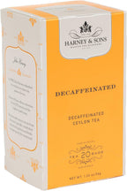 Harney & Sons Black Tea, Decaffeinated Ceylon, 20 Tea Bags, 1.26 oz./36 grams