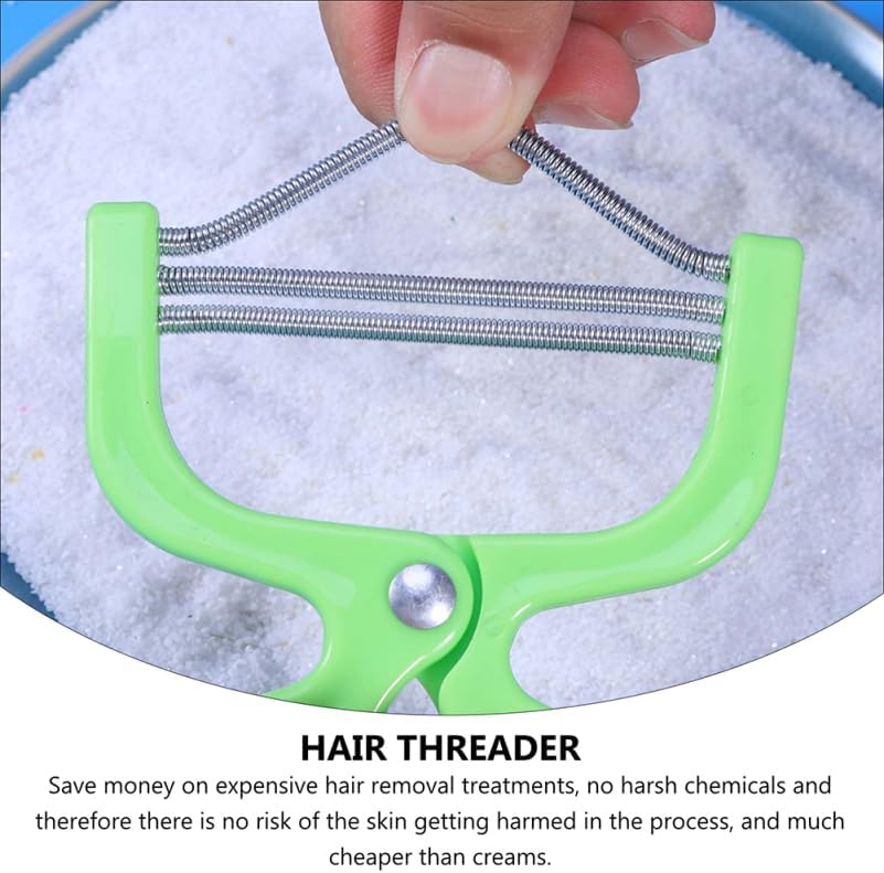 Manual Facial Hair Remover Threading Epilator Beauty Tool for Women Hair Removal from Root Smooth Skin Portable 5.91X3.54In