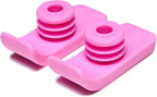 Graham-Field 603210P Lumex Walker Glide Skis, Rubber Feet, Pink, Pair, Pack of 2