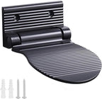 Shower Foot Rest, Shaving & Washing Foot Rest, Heavy Duty Aluminum Alloy Shaving Shelf Fold-Up for Shaving Legs (Black)