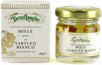 TartufLanghe Acacia Honey with White Alba Truffle Slices, Gourmet Italian White Truffle Honey in Glass Jar for Cheese & Charcuterie Boards, Unique Food, Gourmet Food From Italy - 1.41 oz (Pack of 1)