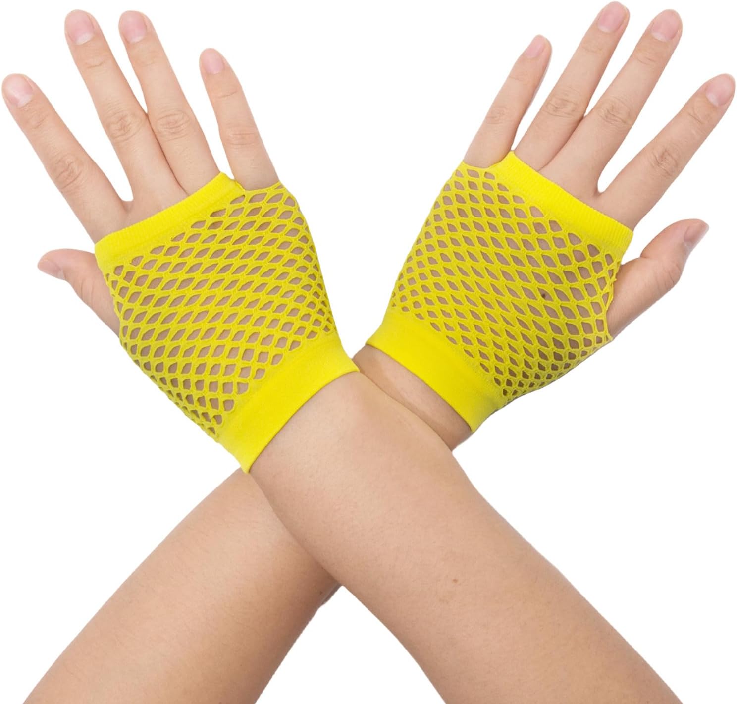 Fishnet Fingerless Gloves Mesh Arm Sleeves Fish Net Arm Sleeves EMO Gloves for Women in Theme Party Scene Accessories