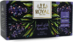 bonballoon 🍒 Royal Marmaria Sage Black Tea Bag Pure Natural Drink Herbal Herb Chai Herbals Premium Oriental Egyptian Egypt Herbs Non Gmo No Additives No Artificial Coloring Kosher Halal ( 20 Bags ) رويال شاى اسود بالمريمية حلال