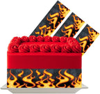 Fire Flame Edible Cake Decoration Border Topper Flame Icing Sheet Hot Wheels Racing Boy Birthday Cake Decoration