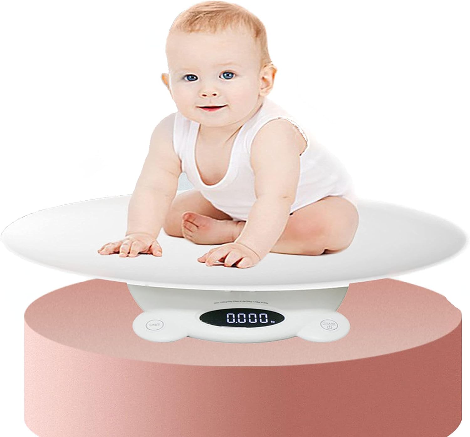 Digital Baby Scale,Pet Scale,Multi-Function Toddler Scale,with Precision Digital Puppy Scale with Kg/Lb/Oz,Measure Weight Accurately(20G-120Kg) Infant Scale with Hold Function.