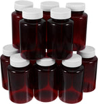 iplusmile Oil Sample Bottle, 12pcs Clear Pill Bottle Small Bottles Plastic Bottles for Traveling Perfume Cosmetic Liquid 250ml