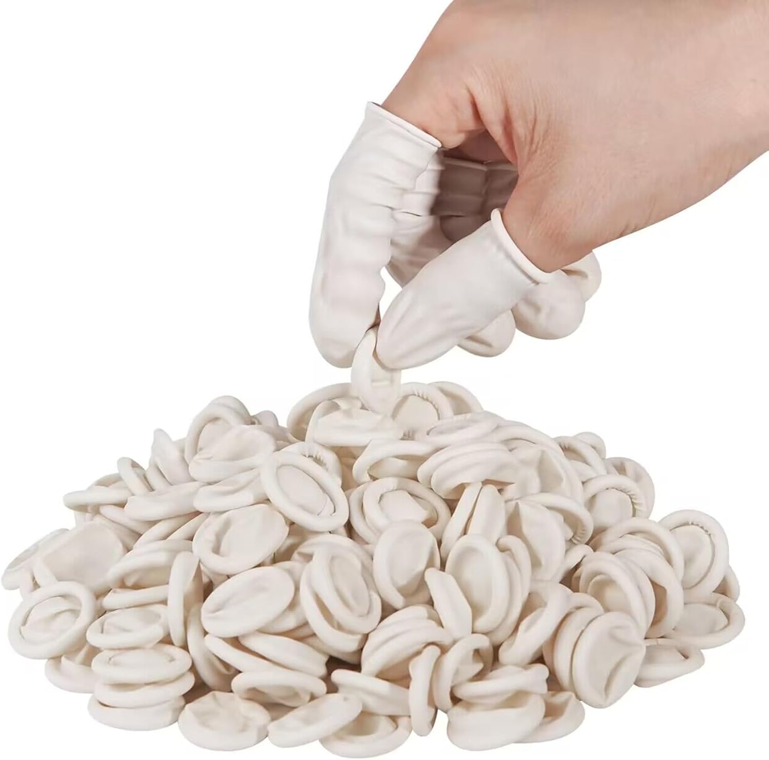 tifanso Finger Cots Disposable, Medium Finger Thumb Gloves Protectors, Sleeves Covers Protection for Fingertips (Approx.210 PCS)