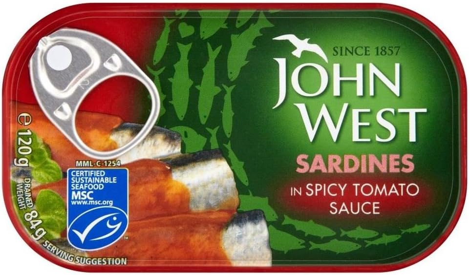 John West Sardines in Spicy Tomato Sauce (120g) - Pack of 2