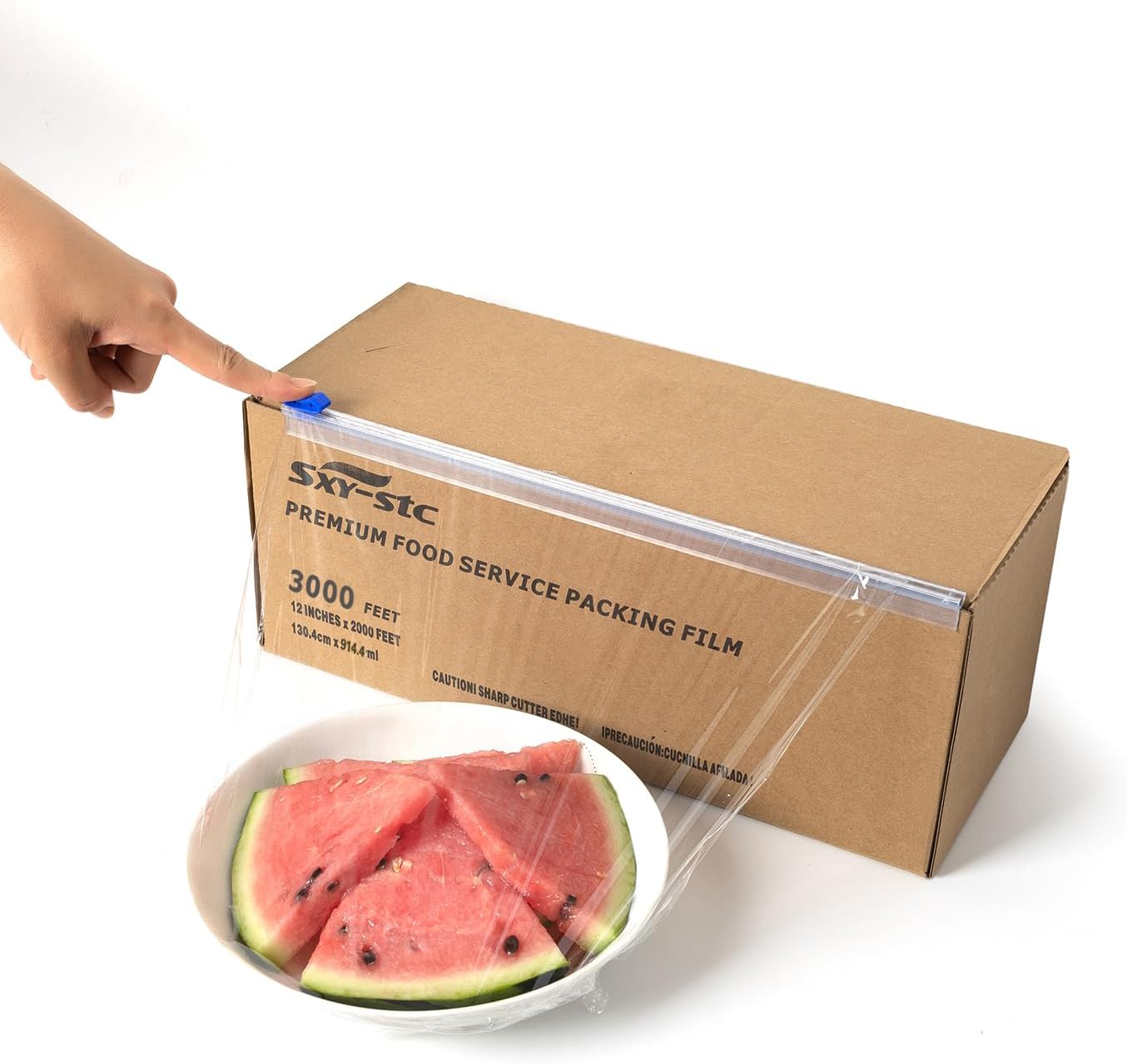 Food Serivce Cling Film Plastic Food Wrap Cling Wrap12 Inch x 3000 Feet For Restaurant or Big Home Use