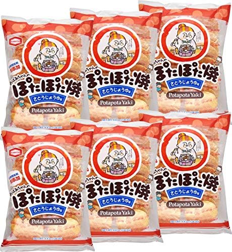 Kameda Pota Pota Yaki Rice Crackers 22pcs 4.8oz (6 Pack)