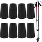 8 Pcs Trekking Pole Tips Replacement Protectors,Rubber Tips for Walking Sticks Tips Accessories,Rubber feet Hiking Pole Tips,Fits Most Standard Hiking,Trekking,Walking Poles(Black).