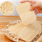 3PCS Natural Loofah Exfoliating Sponges for Shower & Bath - Gentle Body Scrubber for Men and Women, Ideal for Kitchen/Bathroom Cleaning