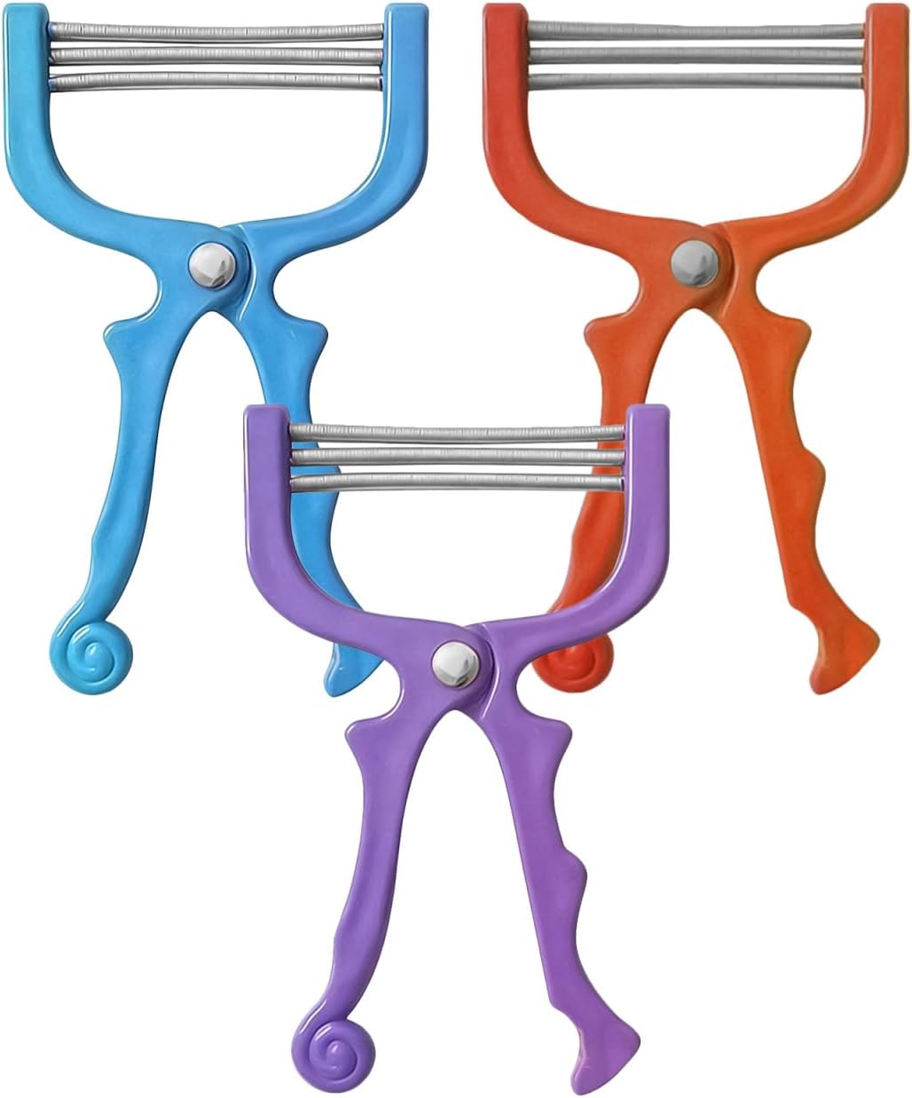 3pcs Portable Facial Hair Epilators Painless Spring Hair Removal Tool for Smooth Skin Face Remover for Women and Men for Forehead Cheeks Upper Lip Chin