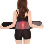 Tourmaline Self-Heating Magnetic Therapy Waist Support Belt Lumbar Belt Back Support Brace with Magnets Double Pull Strap Lower Pain Massager Magnetic