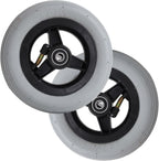 6x1 1/4 Front Wheel of Wheelchair, 6 Inch Manual Wheelchairs Replacement Wheel, Pneumatic Rubber Tire, Casters Rollers, Disabled Vehicles Front Wheel Assembly (1 Set of 2)