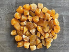GAF TREASURES Wholesale Calcite Rough Natural Stones Small, Raw Calcite Crystals (Orange Calcite, 0.5 Pound)