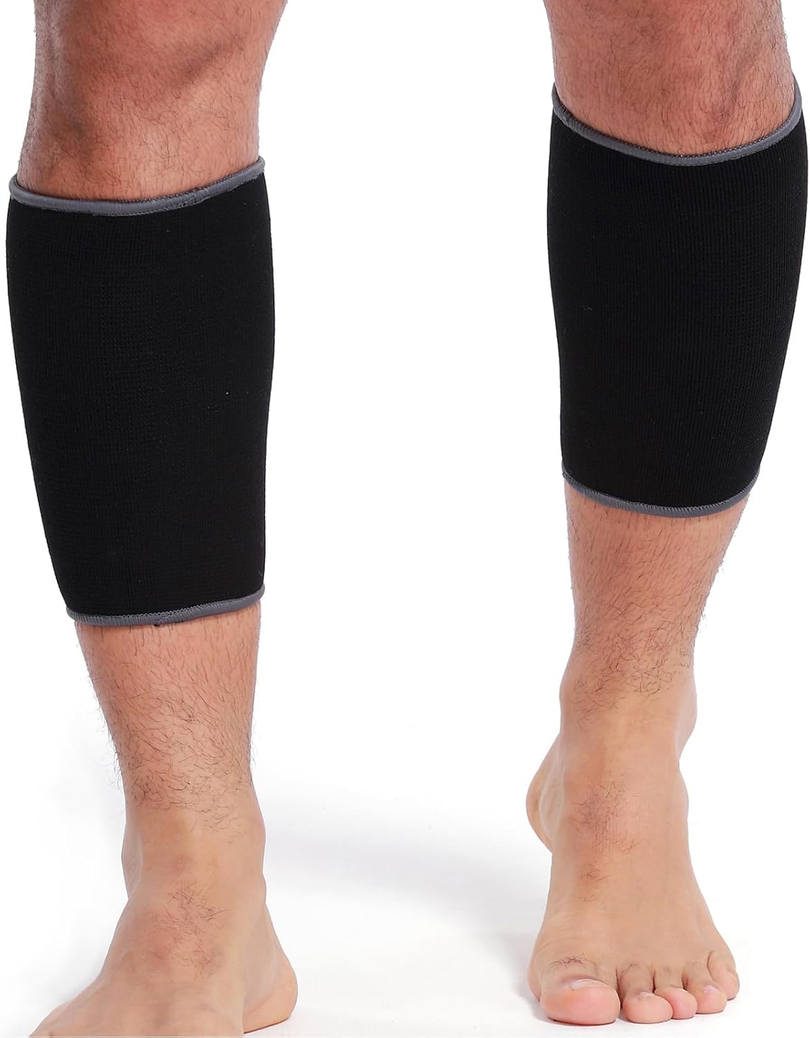 NeoTech Care Calf Compression Sleeve for Calves Support or Shin Splint (Black Color, Size L, 1 Pair)