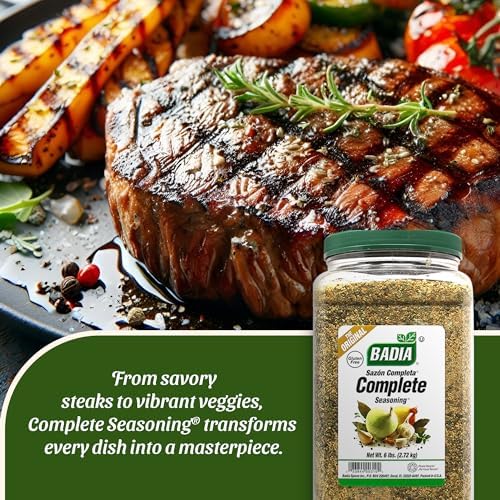 Badia Complete Seasoning, 96 oz - All-Purpose Spice Blend of Garlic, Onion, Salt, Pepper, Herbs & Spices - Savory Signature Blend