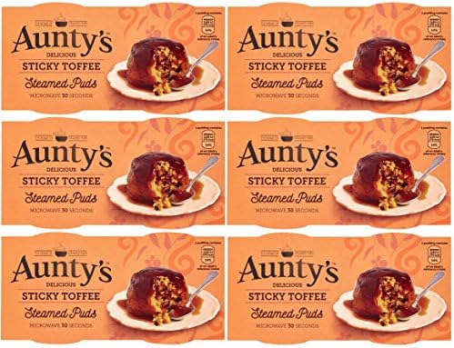 Aunty's Steamed Sticky Toffee Puddings 2 x 110g - Pack of 6