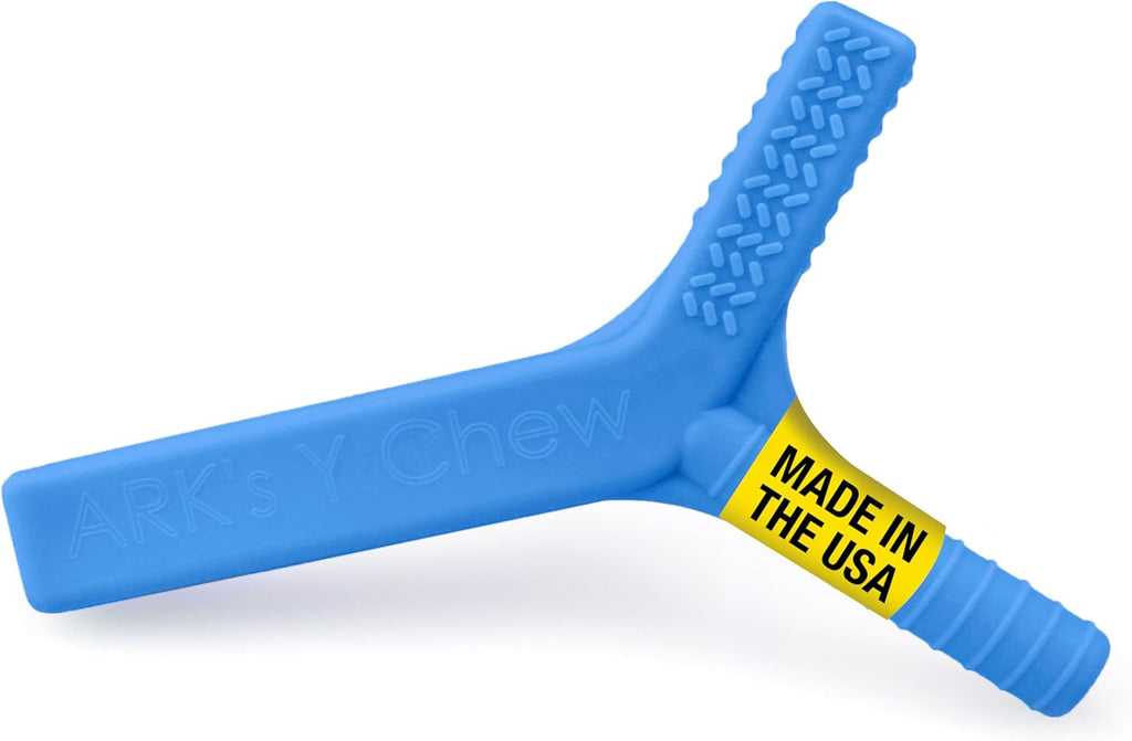 ARK Y-Chew® Sensory Chew - Oral Motor Fidget for Kids & Adults with Autism, ADHD, SPD, Anxiety - Helps with Focus and Self-Regulation - XXT for Very Firm - Royal Blue